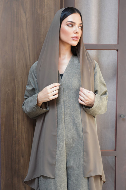 Lunara Green Abaya