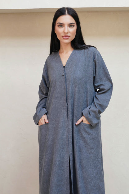 Lunara Gray Abaya