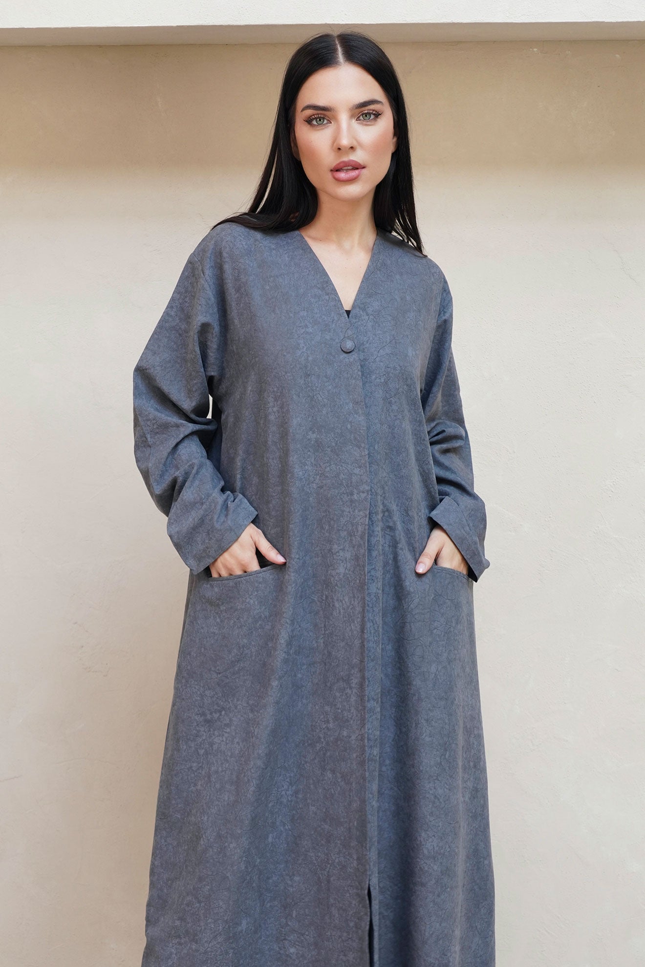 Lunara Gray Abaya