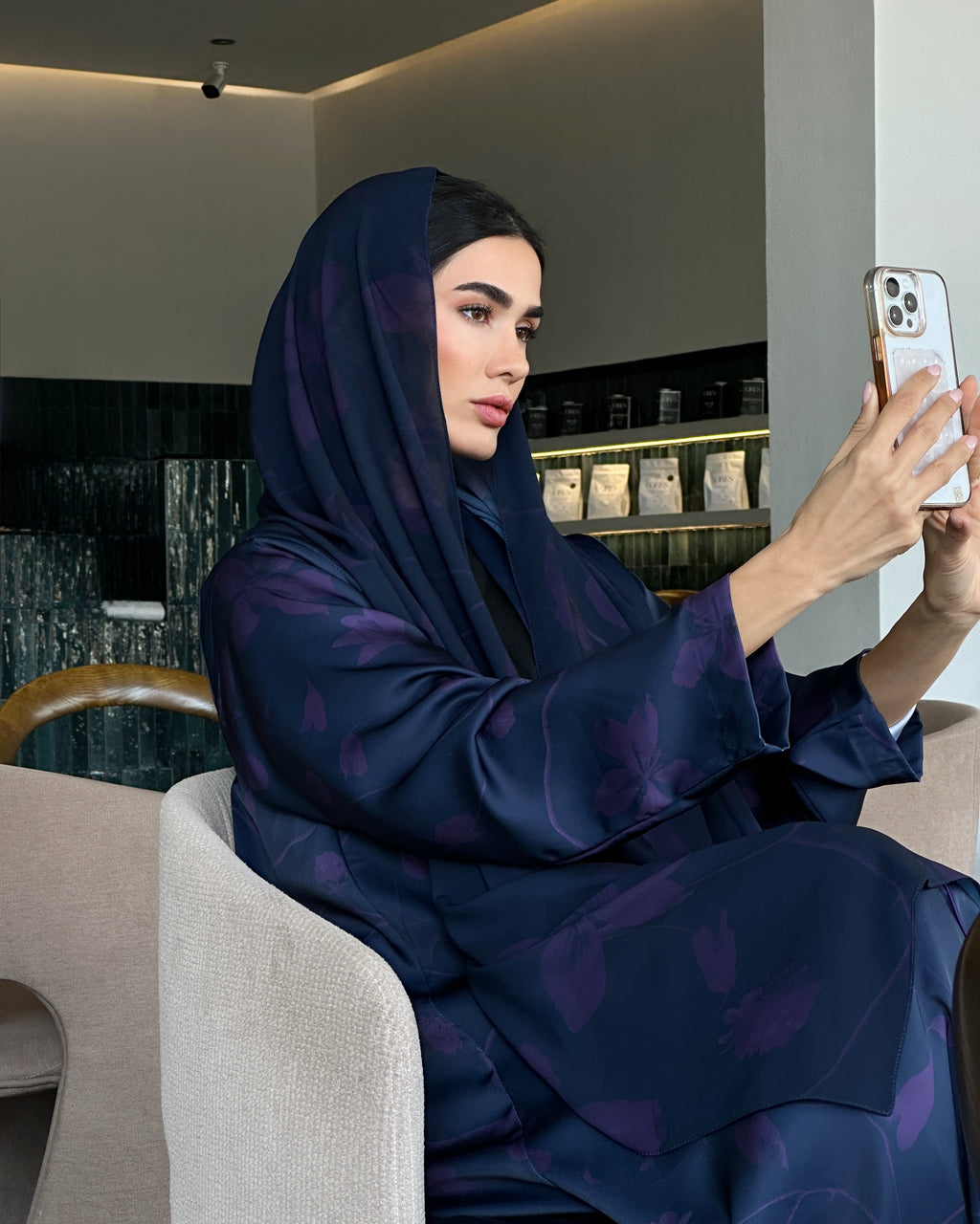 Nalini Navy Abaya