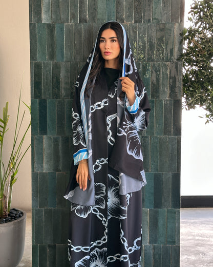 Zahra Blue Abaya