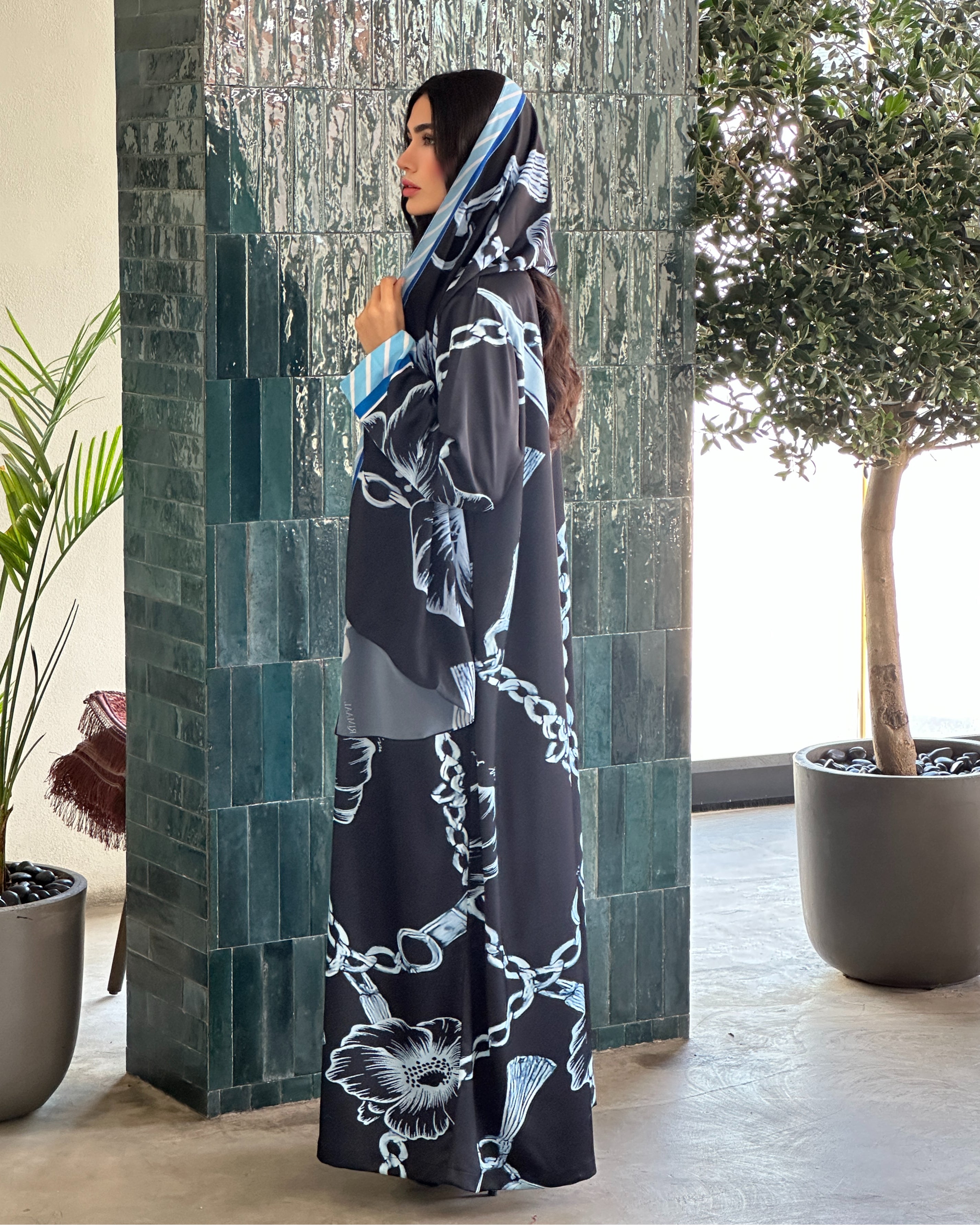 Zahra Blue Abaya
