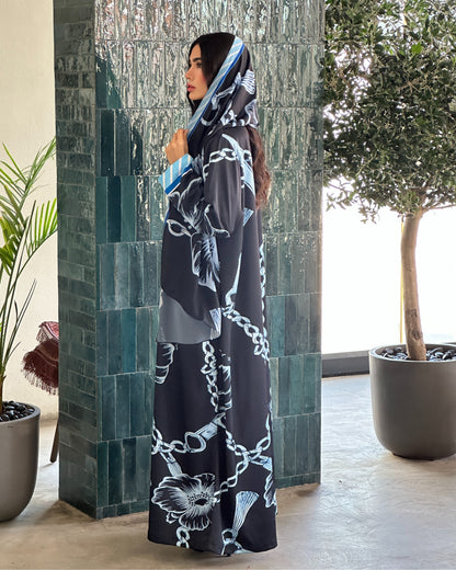 Zahra Blue Abaya