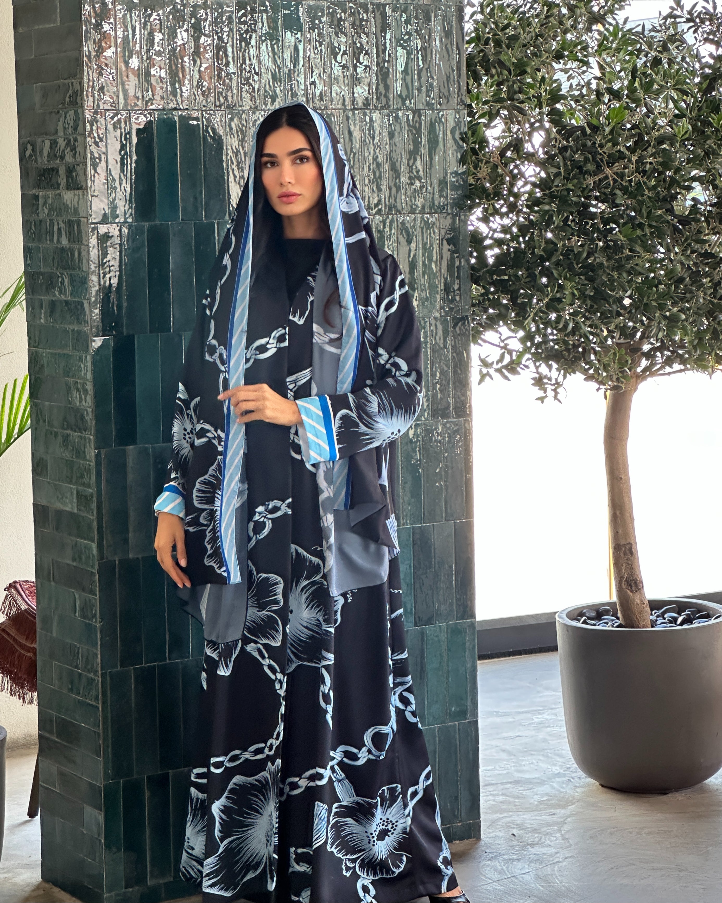 Zahra Blue Abaya