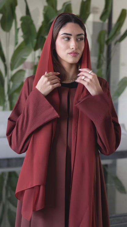 Lucy Red Abaya