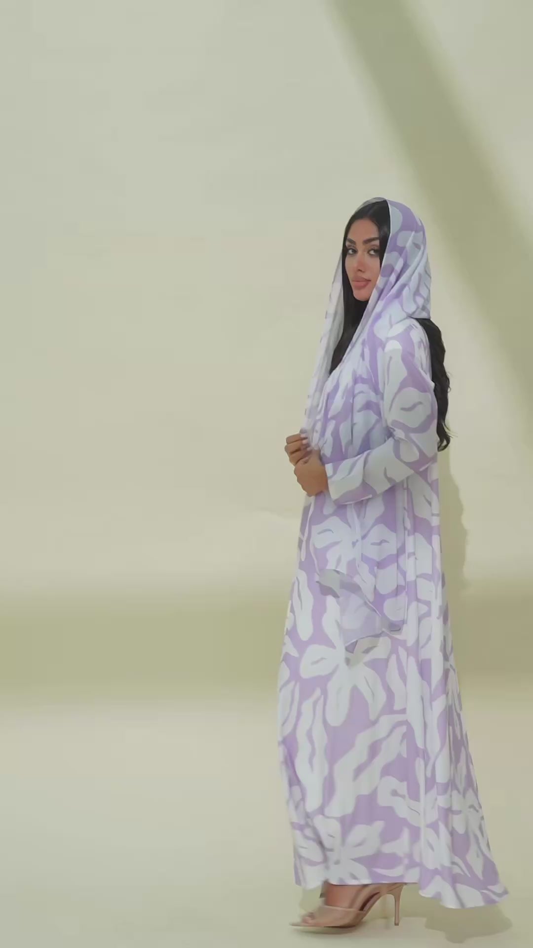 Hawra Purple Abaya