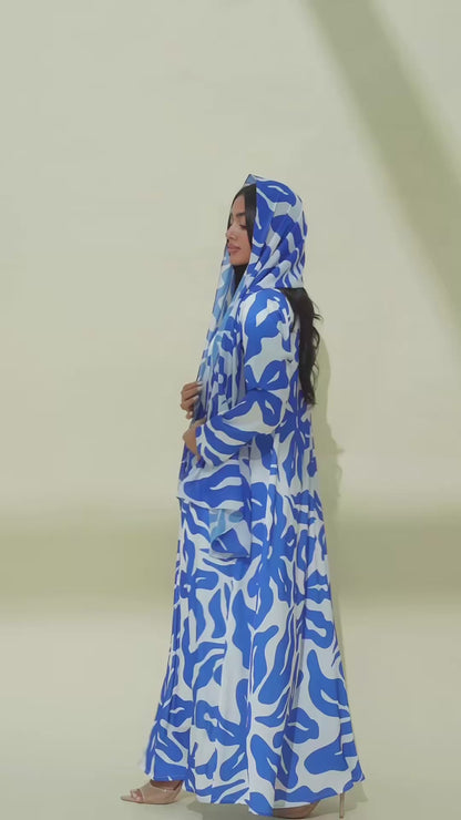 Asami Blue Abaya