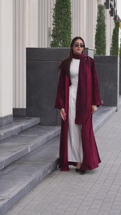 Remi Red Abaya