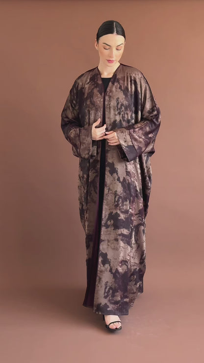 Rayelle Maroon Abaya
