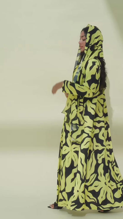 Seren Yellow Abaya