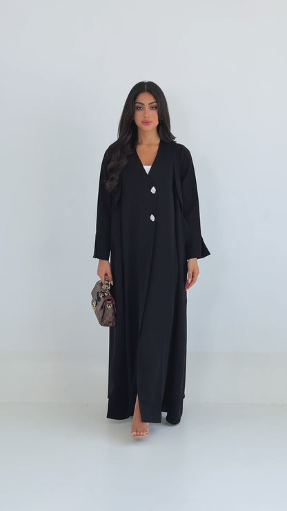 Nuvee Black Abaya