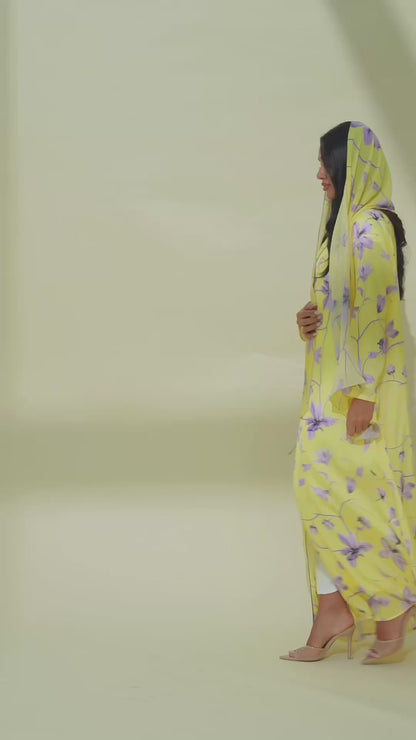 Sumi Yellow Abaya