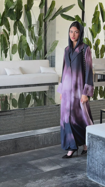 Nadia Purple Abaya