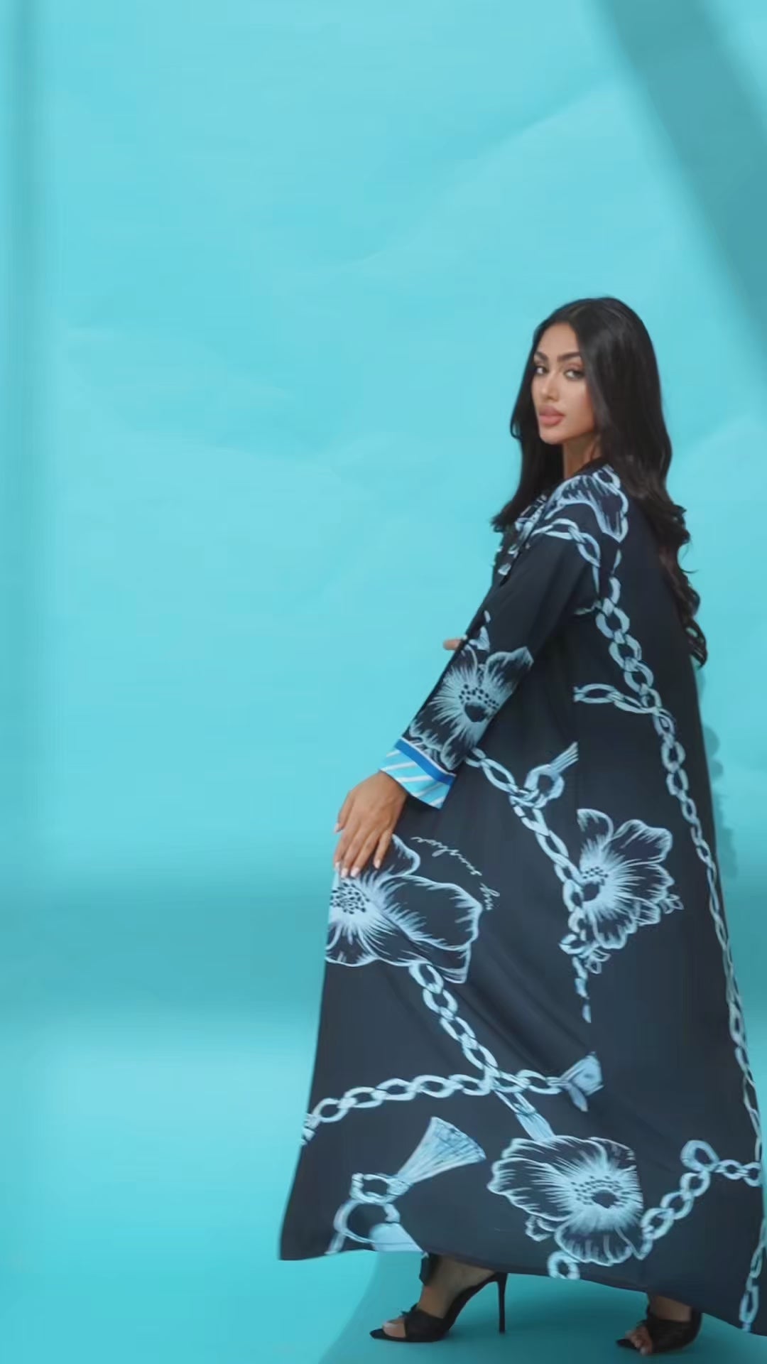 Zahra Blue Abaya
