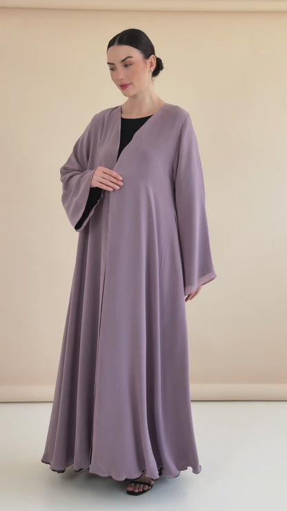 Delina Purple Abaya