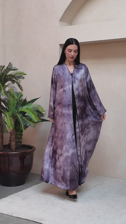 Selene Purple Abaya