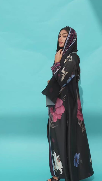 Hana Black Abaya
