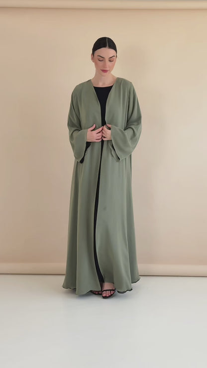 Delina Green Abaya